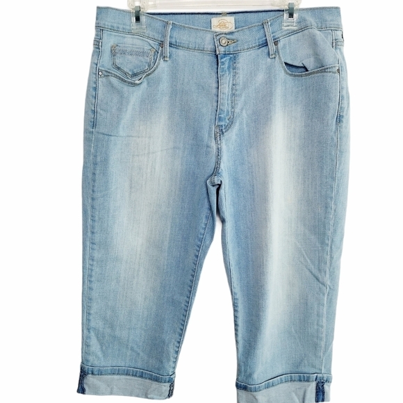 Levi's San Francisco 515 Capri Stretch Denim Women's Size 12 High Rise Jeans - Picture 1 of 16